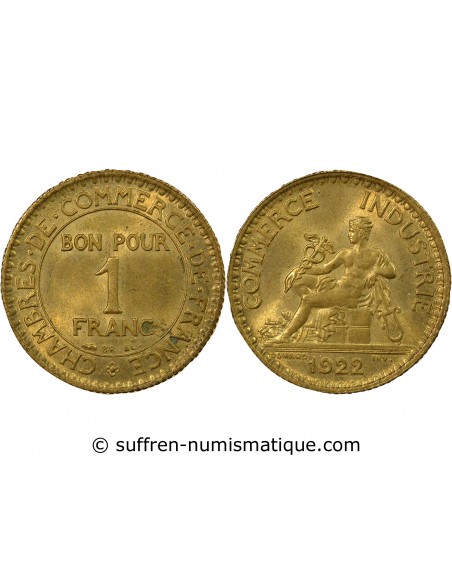1 franc Bronze-Alu 1922
