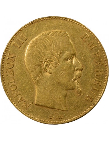 NAPOLEON III - 100 FRANCS OR TÊTE NUE - 1858 A PARIS﻿