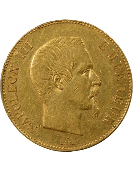 NAPOLEON III - 100 FRANCS OR TÊTE NUE - 1858 A PARIS﻿