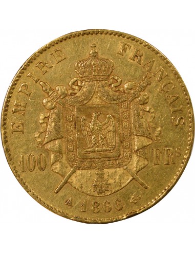 Napoléon III 100 Francs Or 1866 A Paris