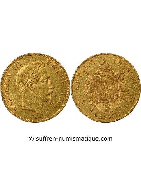 Napoléon III 100 Francs Or 1866 A Paris