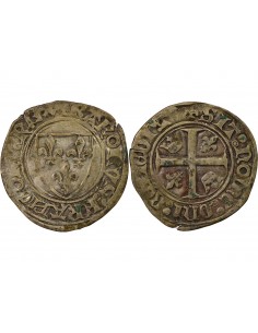 Charles VI Blanc Guénar Billon 1411-1417 Saint Quentin 2