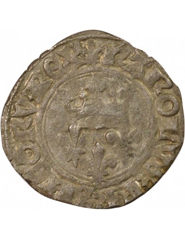 Charles VI Florette 1 gros Billon 1419-1422 A Paris