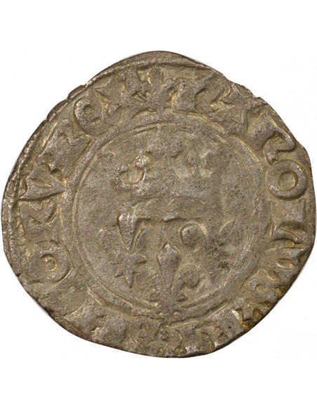 Charles VI Florette 1 gros Billon 1419-1422 A Paris