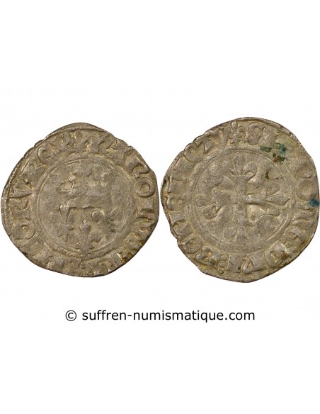 Charles VI Florette 1 gros Billon 1419-1422 A Paris