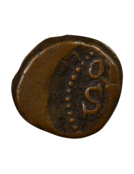 Inde Frédéric VI 4 cash Bronze 1830 Tranquebar