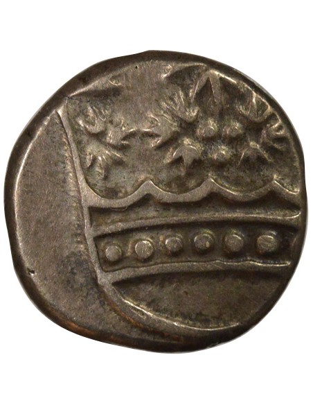 INDES FRANCAISES, LOUIS XV - 2 FANON ARGENT - 1740-1760 PONDICHERY