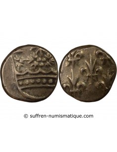 INDES FRANCAISES, LOUIS XV - 2 FANON ARGENT - 1740-1760 PONDICHERY