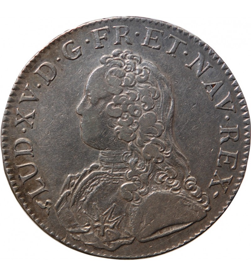 LOUIS XV - ECU AU BRANCHES D'OLIVIER 1726 B ROUEN