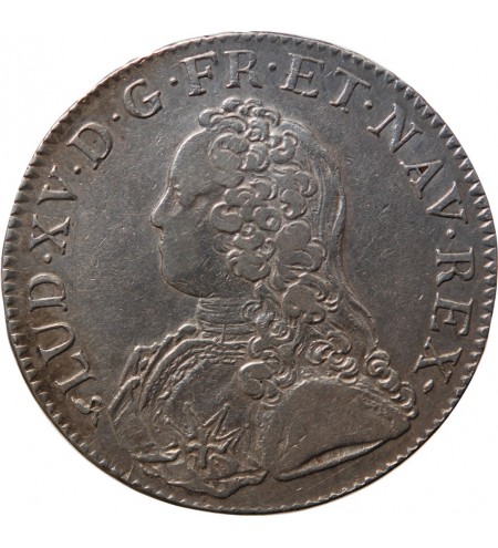 LOUIS XV - ECU AU BRANCHES D'OLIVIER 1726 B ROUEN