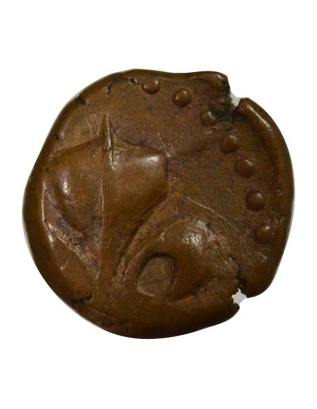 INDE FRANCAISE, LOUIS XV - 1/2 DOUDOU PONDICHERY 1715 / 1774