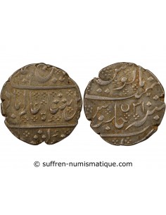 Indes Françaises Shah Alam II 1 rupee Argent 1788-1789 Pondichéry