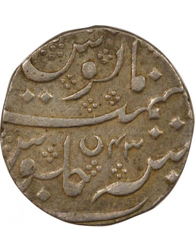 Indes Françaises Shah Alam II 1 rupee Argent 1803-1804 Pondichéry