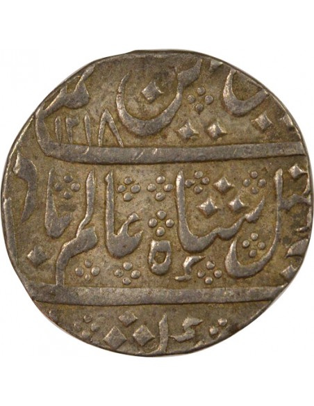Indes Françaises Shah Alam II 1 rupee Argent 1803-1804 Pondichéry