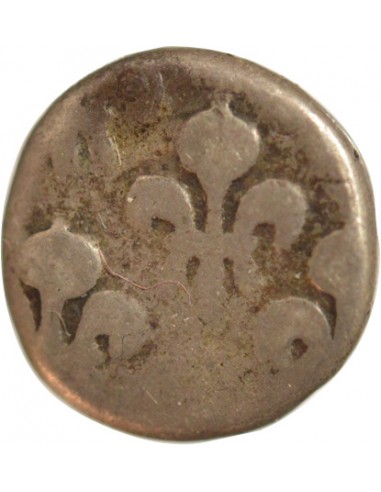 Inde Louis XV 1 fanon Argent 1750-1774 Pondichéry