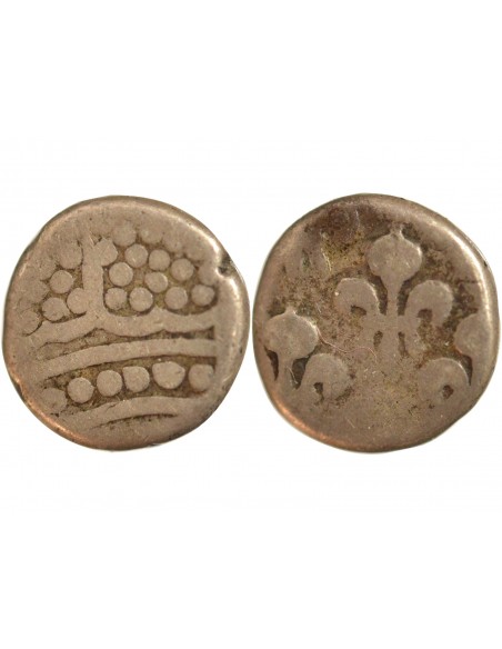 Inde Louis XV Fanon Argent 1750-1774 Pondichéry