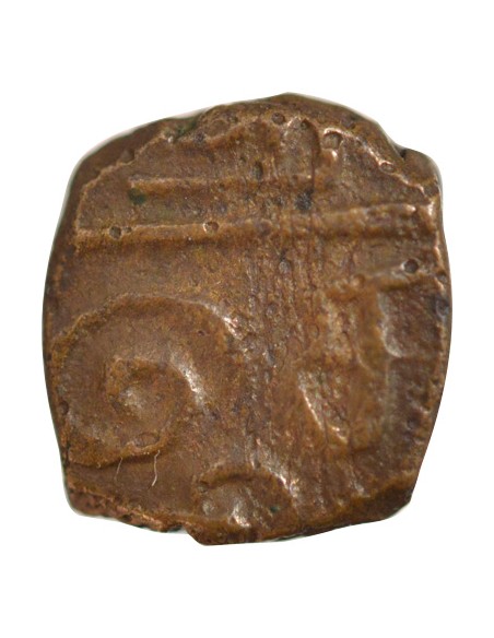 Inde 1 cash Bronze 1693-1698 Pondichéry