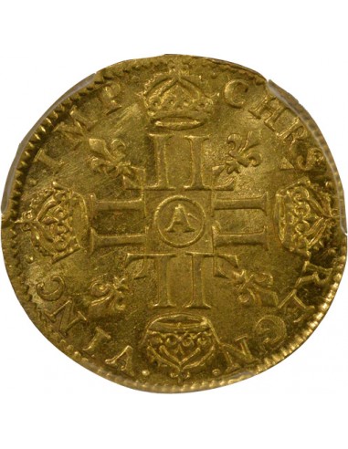 Louis XIV Louis d'or à la mèche longue Or 1652 A Paris