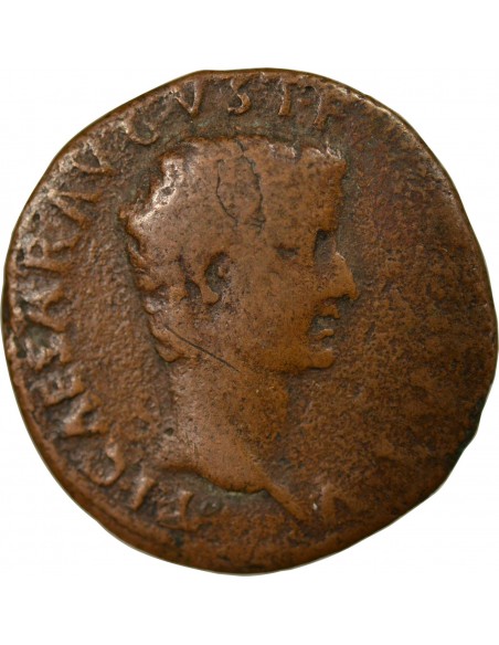 Rome Empire Tibère SC 1 as Cuivre 10-11 R Rome