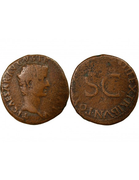 Rome Empire Tibère SC 1 as Cuivre 10-11 R Rome