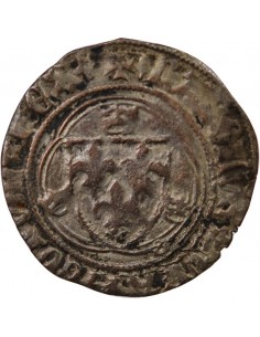 CHARLES VII - BLANC A LA COURONNE 1436 / 1461 POITIERS