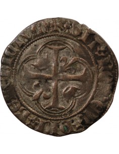 CHARLES VII - BLANC A LA COURONNE 1436 / 1461 POITIERS 2