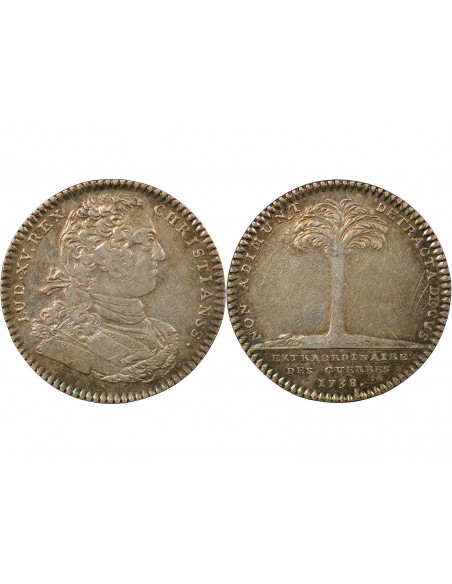 Extraordinaire des Guerres, Louis XV - Jeton Argent 1738