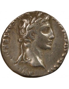 Rome Empire Auguste Caius et Lucius Denier Argent -2 à 4 D Lyon Rome Empire 2