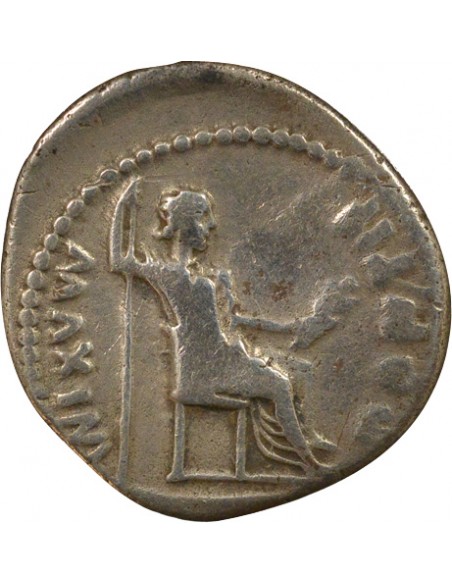 Rome Empire Tibère Livie Denier Argent 15-37 D Lyon Rome Empire