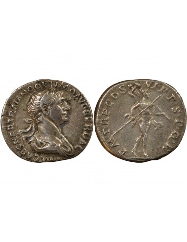 Rome Empire Trajan Mars Denier Argent 116 R Rome Rome Empire