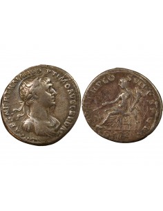 Rome Empire Trajan Fortuna Denier Argent 116-117 R Rome Rome Empire