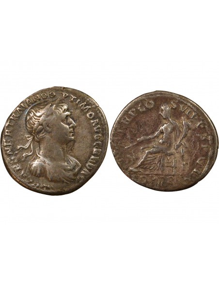 Rome Empire Trajan Fortuna Denier Argent 116-117 R Rome Rome Empire