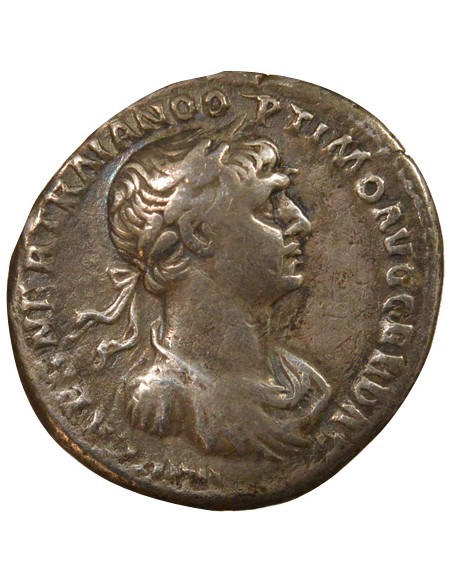 Rome Empire Trajan Fortuna Denier Argent 116-117 R Rome Rome Empire