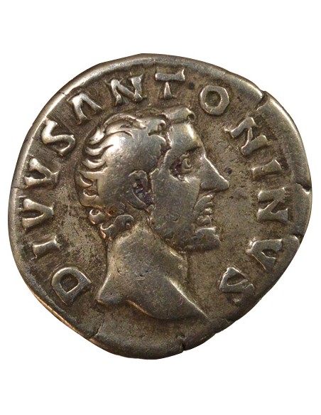 Rome Empire Antonin le Pieux Bûcher funéraire Denier Argent 161 R Rome Rome Empire