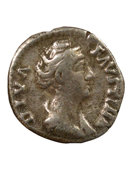 Rome Empire Faustine Mère Pietas Denier Argent 147-150 R Rome Rome Empire