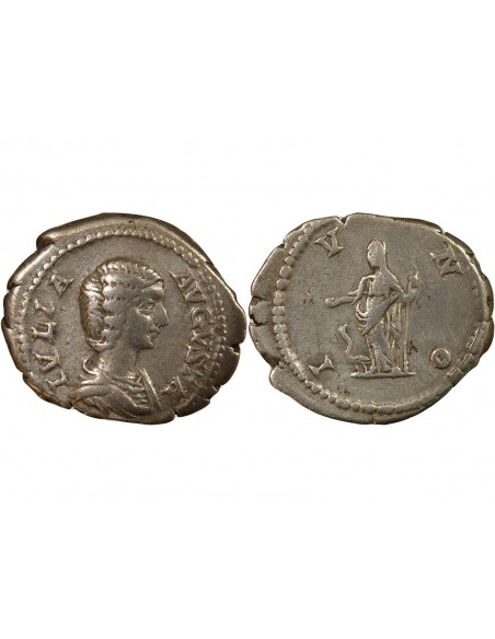 Rome Empire Julia Domna Junon Denier Argent 209 R Rome Rome Empire
