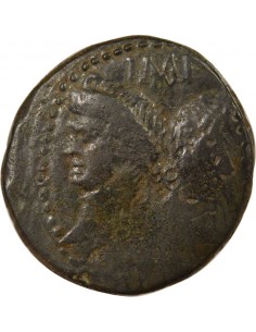 Rome - Provinces Agrippa Auguste tête laurée Dupondius Bronze 20 à 10 Av JC Nîmes Rome - Provinces 2