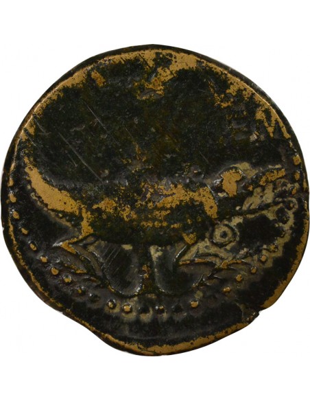 Rome - Provinces Agrippa Auguste tête laurée Dupondius Bronze 20 à 10 Av JC Nîmes Rome - Provinces