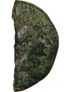 Rome - Provinces Agrippa Auguste tête laurée As Bronze 20 à 10 Av JC Nîmes Rome - Provinces 2