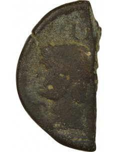 Rome - Provinces Agrippa Auguste tête laurée As Bronze 15 à 13 Av JC Nîmes Rome - Provinces 2