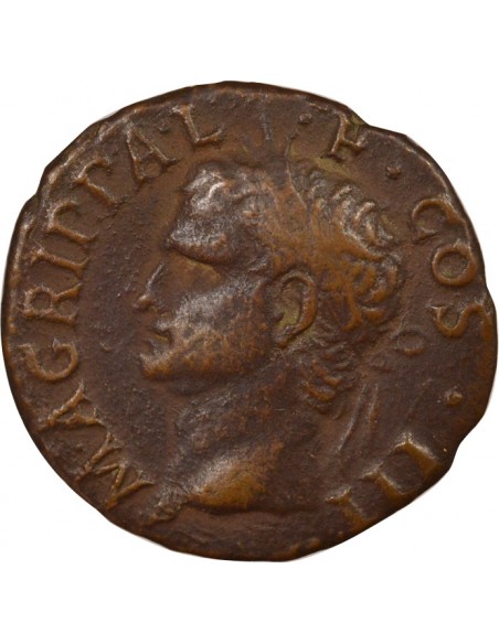 Rome Empire Agrippa Neptune As Cuivre 37-41 R Rome Rome Empire