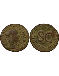 Rome Empire Tibère As Cuivre 10-11 R Rome Rome Empire