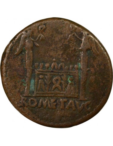 Rome Empire Tibère Autel As Cuivre 12-14 R Rome Rome Empire