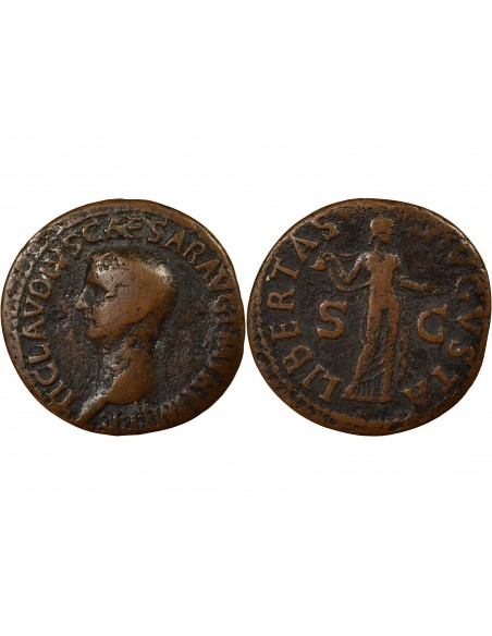 Rome Empire Claude Libertas As Cuivre 50-54 R Rome Rome Empire