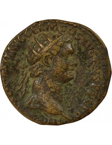 Rome Empire Domitien Fortuna Dupondius Cuivre 90 R Rome Rome Empire