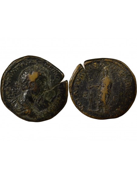 Rome Empire Marc Aurèle Vœux Publics Sesterce Laiton 177 R Rome Rome Empire