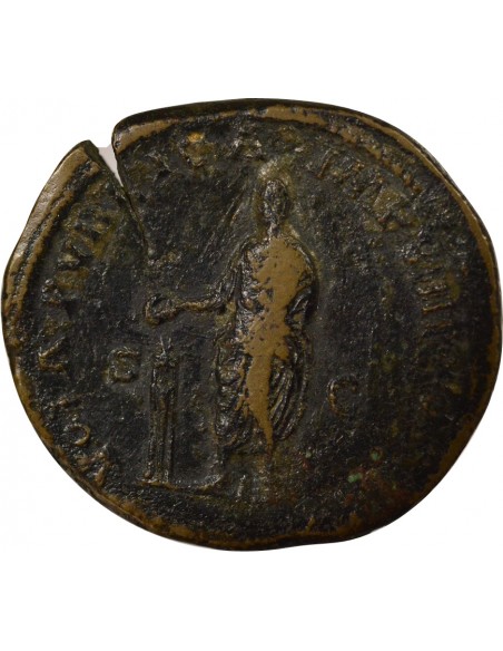 Rome Empire Marc Aurèle Vœux Publics Sesterce Laiton 177 R Rome Rome Empire