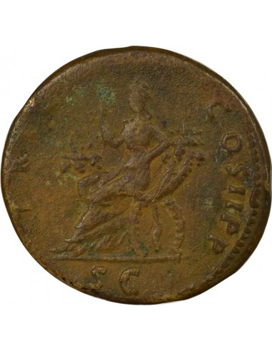 Rome Empire Trajan Abundantia Dupondius Cuivre 90 R Rome Rome Empire