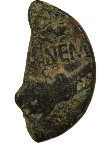 Rome - Provinces Agrippa Auguste tête laurée As Bronze 15 à 13 Av JC Nîmes Rome - Provinces