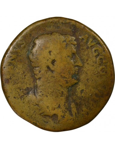 Rome Empire Hadrien Nil Sesterce Cuivre 136 R Rome Rome Empire